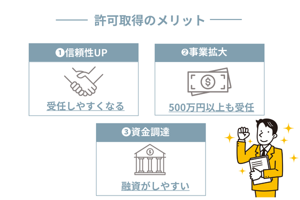 個人事業主が建設業許可を取得するメリット